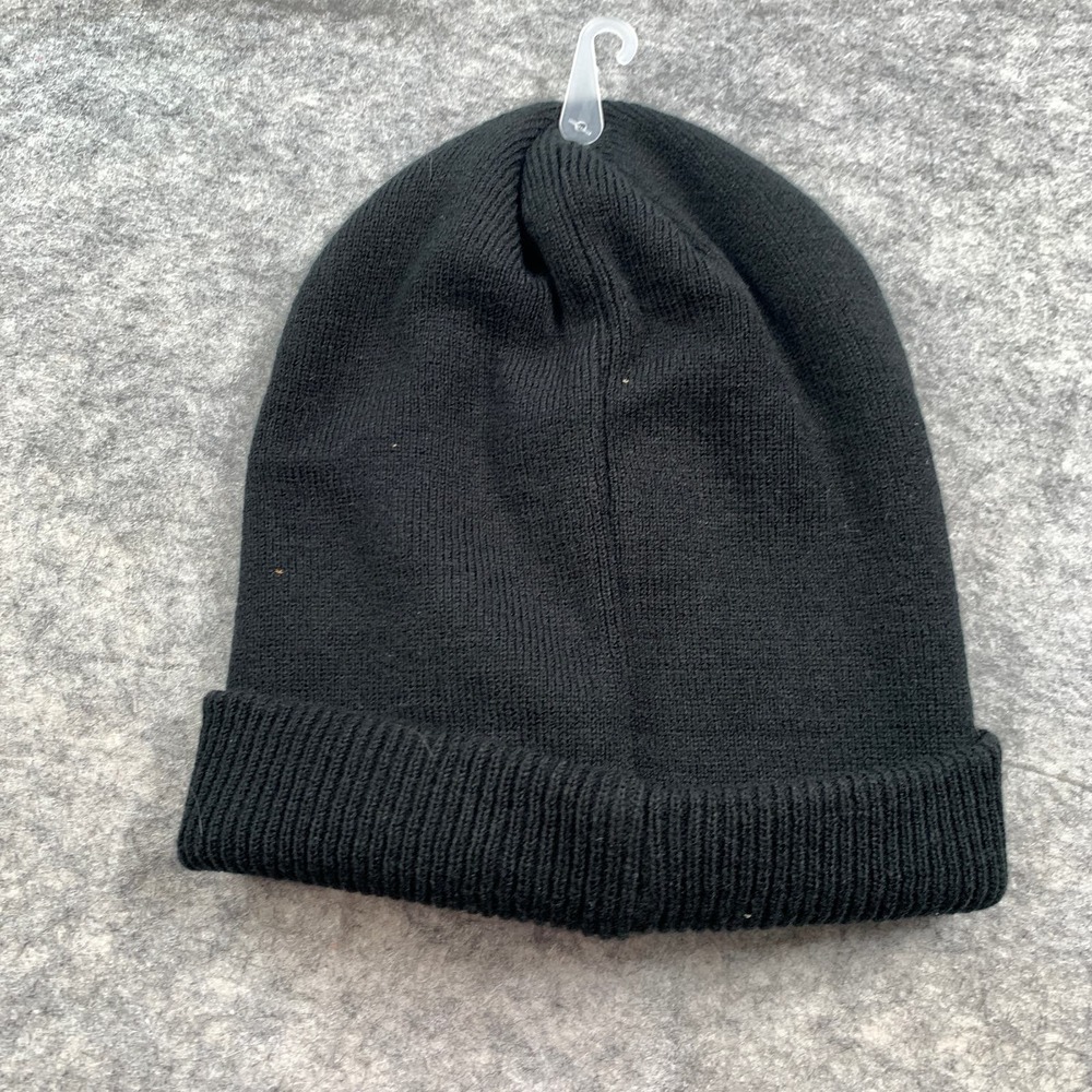 Juicy Couture Women's OS Black Rainbow Patch Beanie Hat NWT Fall/Winter - Picture 2 of 5